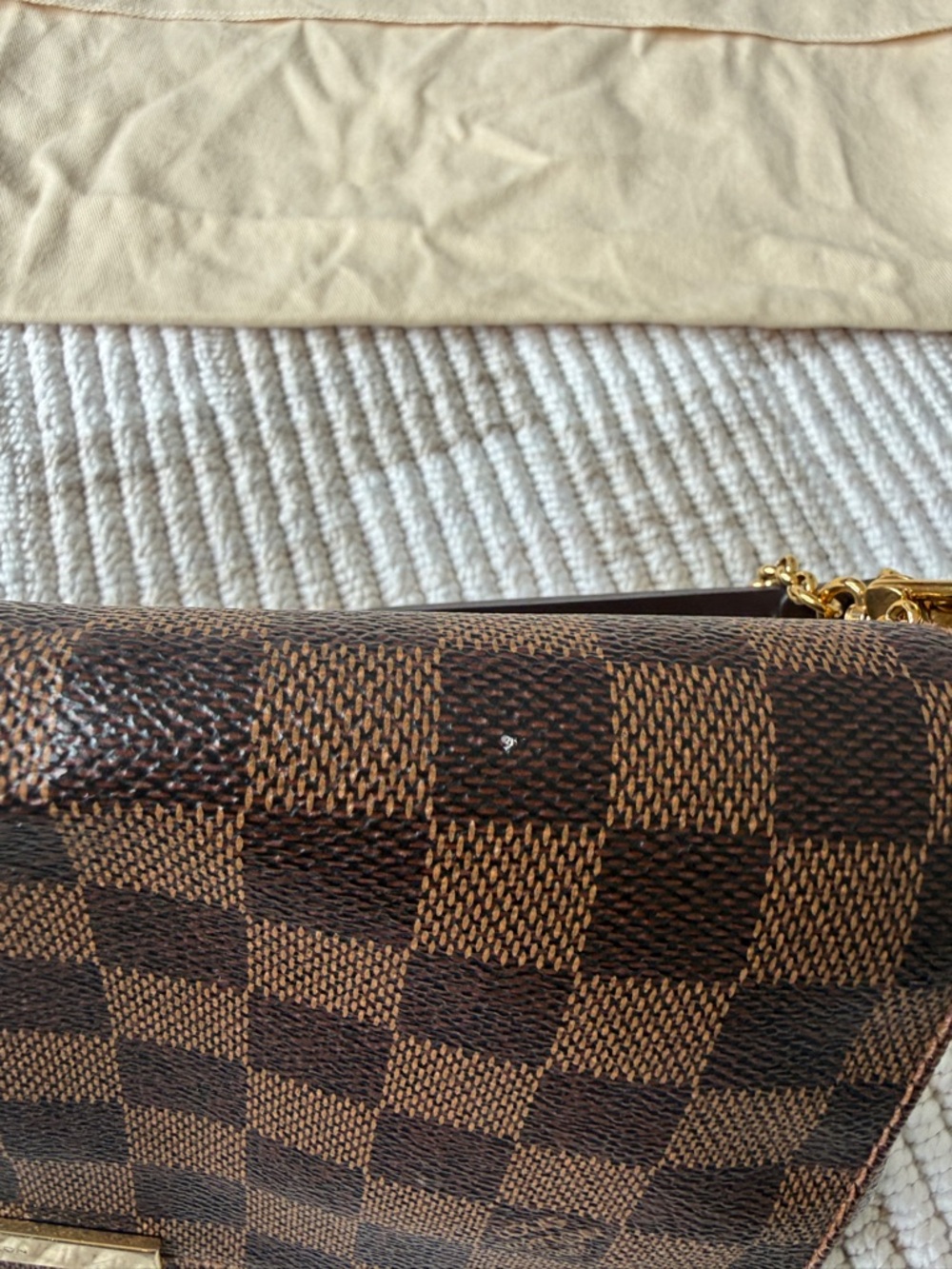 Louis Vuitton Brown Damier Favorite MM Crossbody Bag - Picture 10 of 17